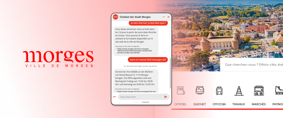 Chatbot IA générative ville de Morges